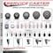 Service Caster 6'' Gray Poly Swivel 1-3/8'' Expanding Stem Caster with Brake SCC-EX20S614-PPUB-PLB-138 - alternate 2